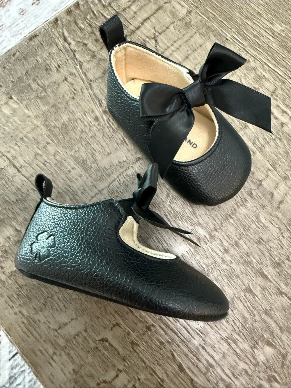 Lucky Brand Black Bow Toddler Mary Jane Shoes
